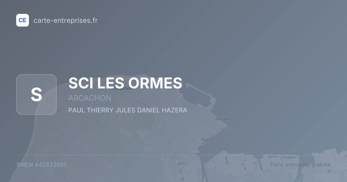 SCI LES ORMES — 442833661 — fiche entreprise