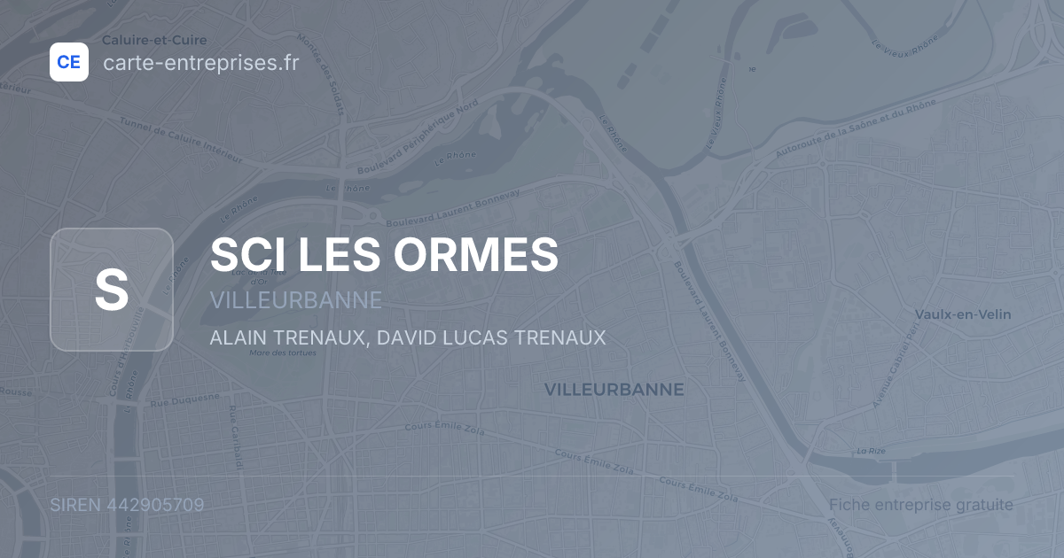SCI LES ORMES — 442905709 — fiche entreprise