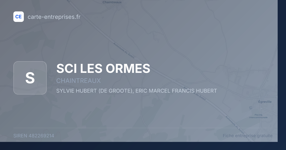 SCI LES ORMES — 482269214 — fiche entreprise