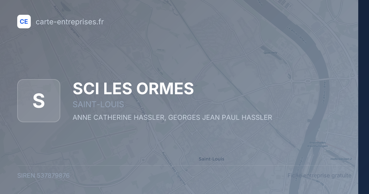 SCI LES ORMES — 537879876 — fiche entreprise