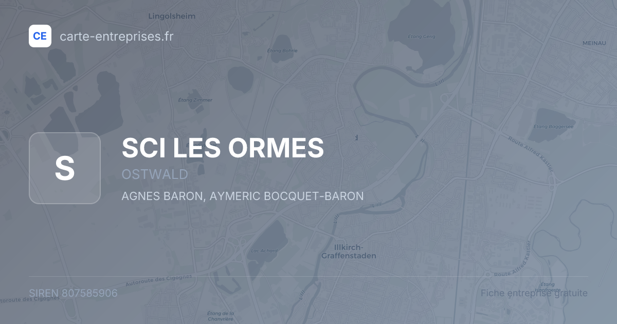 SCI LES ORMES — 807585906 — fiche entreprise