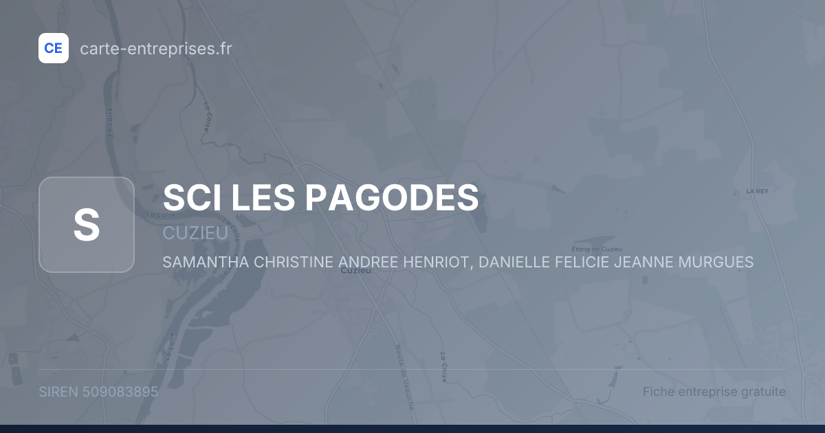 SCI LES PAGODES — 509083895 — fiche entreprise