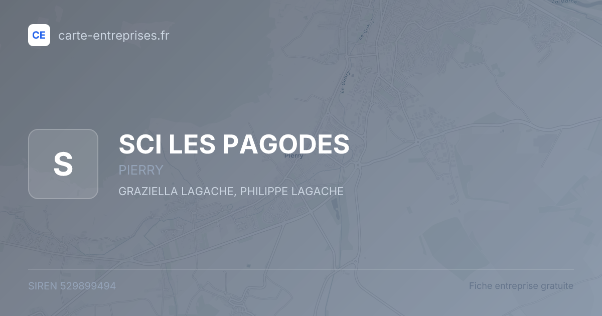 SCI LES PAGODES — 529899494 — fiche entreprise