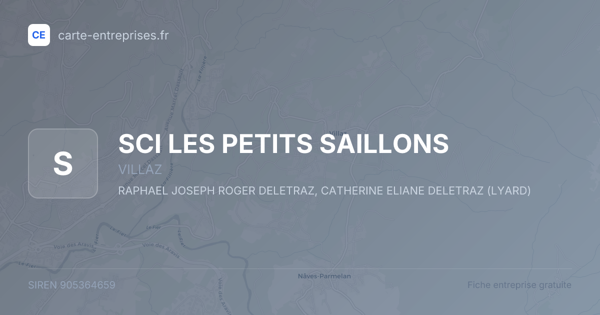SCI LES PETITS SAILLONS — 905364659 — fiche entreprise