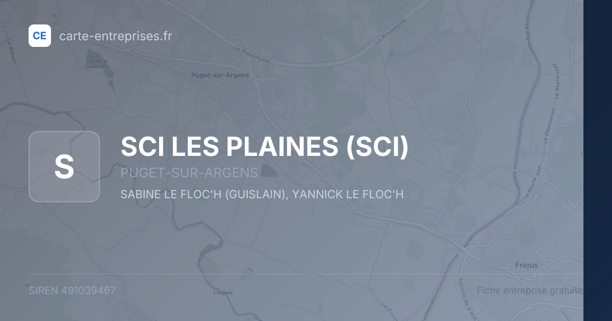 SCI LES PLAINES (SCI) — 491039467 — fiche entreprise