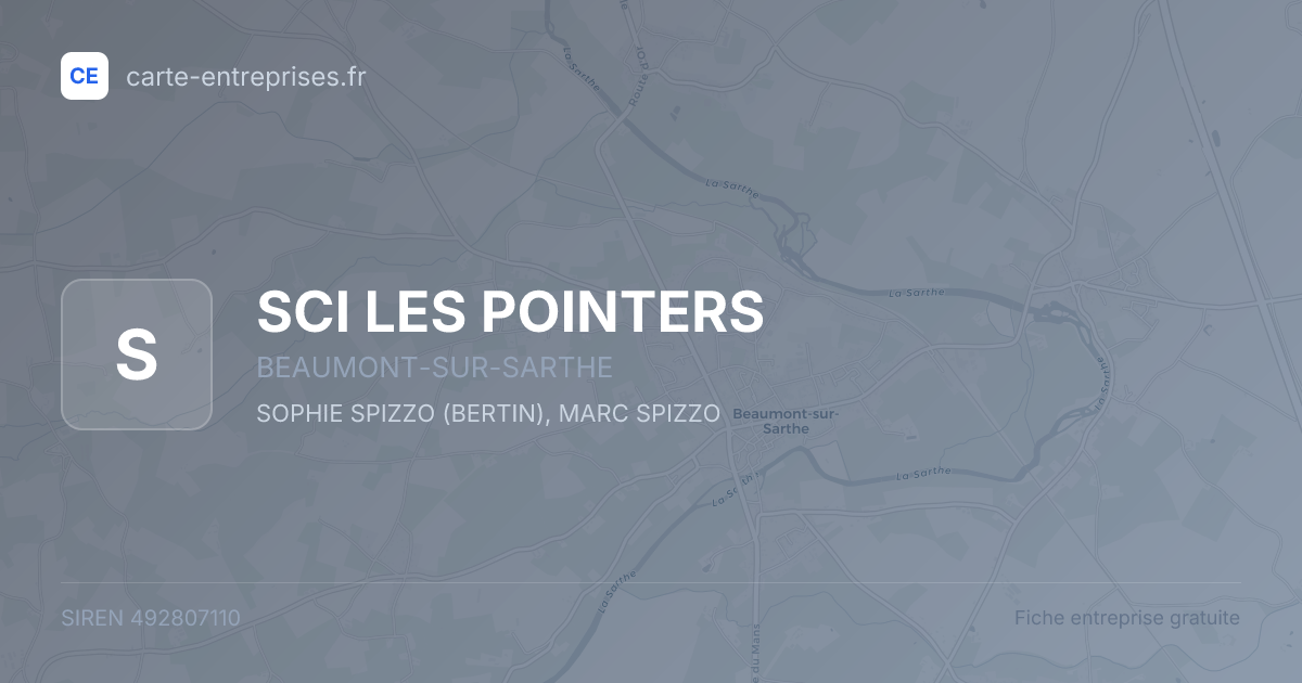 SCI LES POINTERS — 492807110 — fiche entreprise