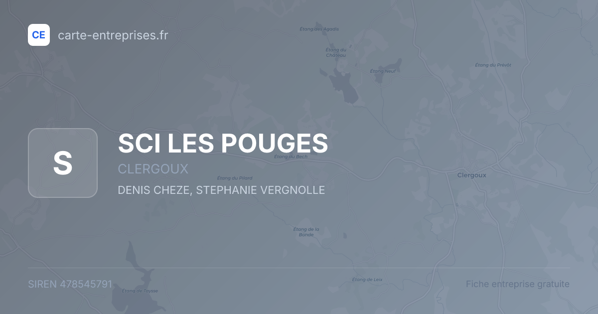 SCI LES POUGES — 478545791 — fiche entreprise