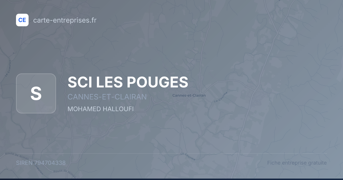 SCI LES POUGES — 794704338 — fiche entreprise