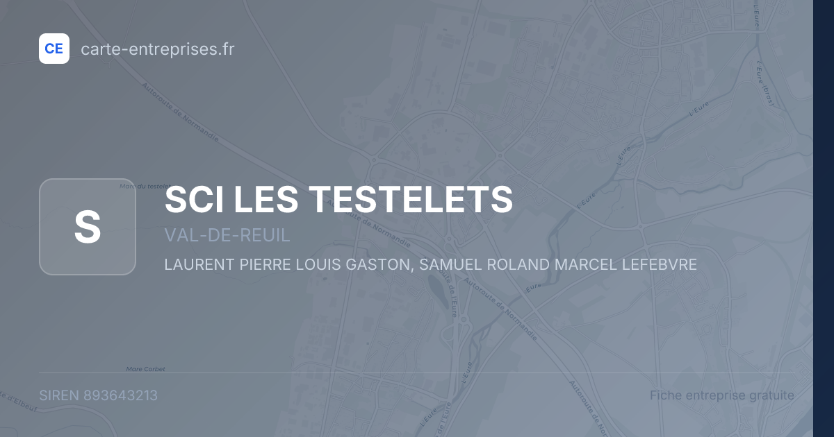 SCI LES TESTELETS — 893643213 — fiche entreprise