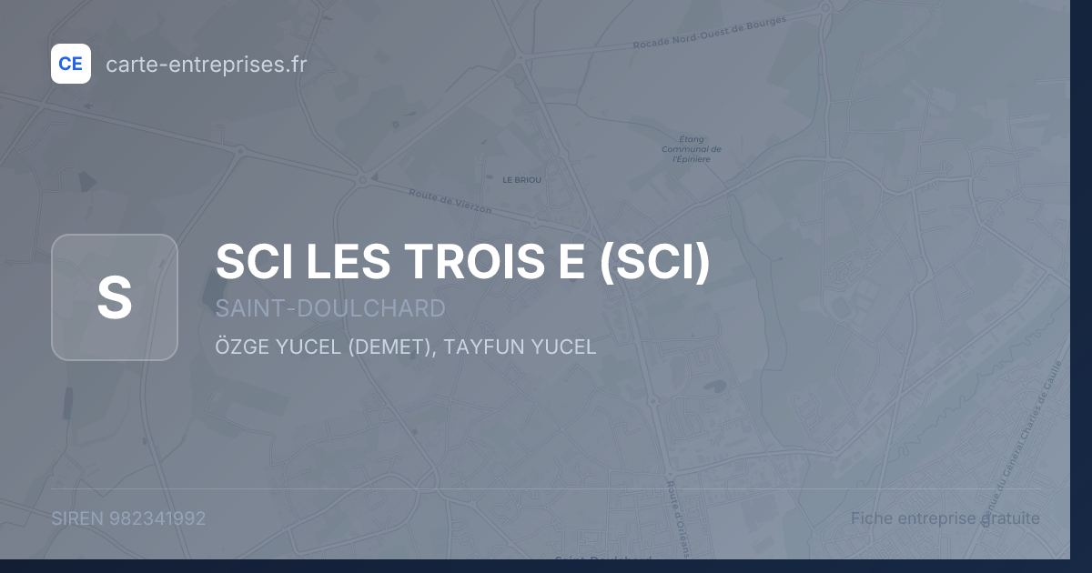 SCI LES TROIS E (SCI) — 982341992 — fiche entreprise