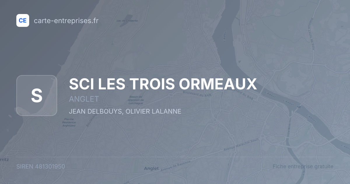 SCI LES TROIS ORMEAUX — 481301950 — fiche entreprise