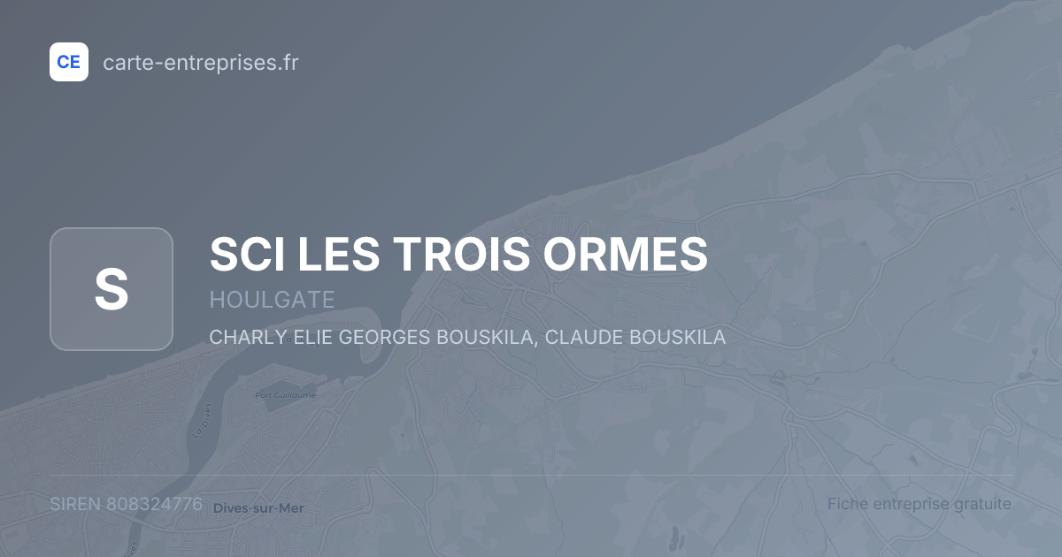 SCI LES TROIS ORMES — 808324776 — fiche entreprise