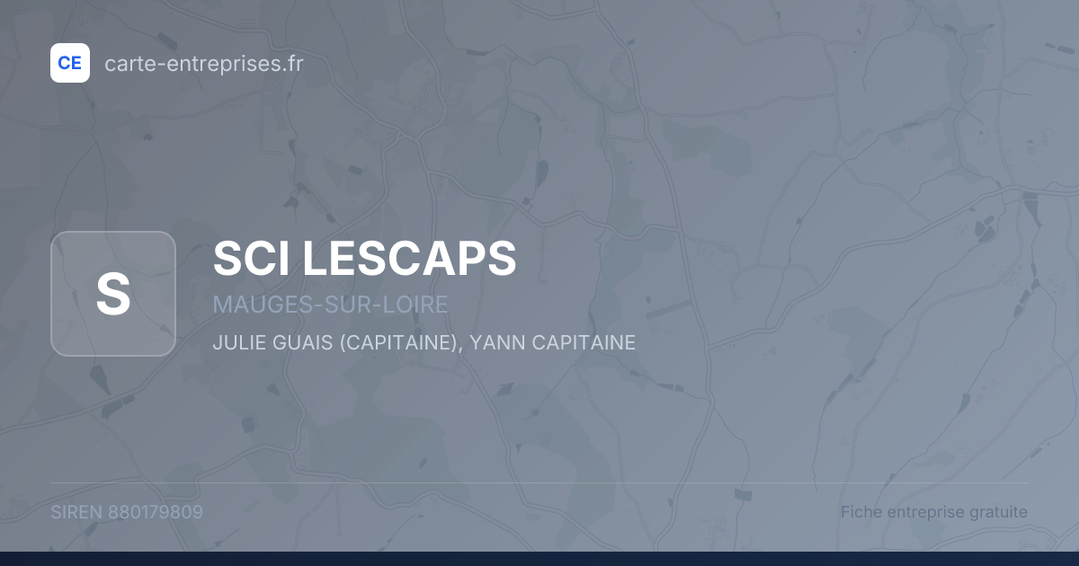 SCI LESCAPS — 880179809 — fiche entreprise