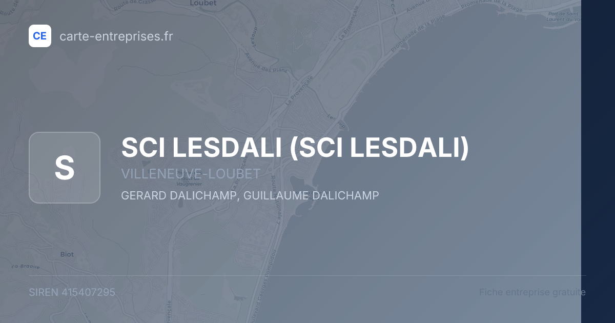 SCI LESDALI — 415407295 — fiche entreprise