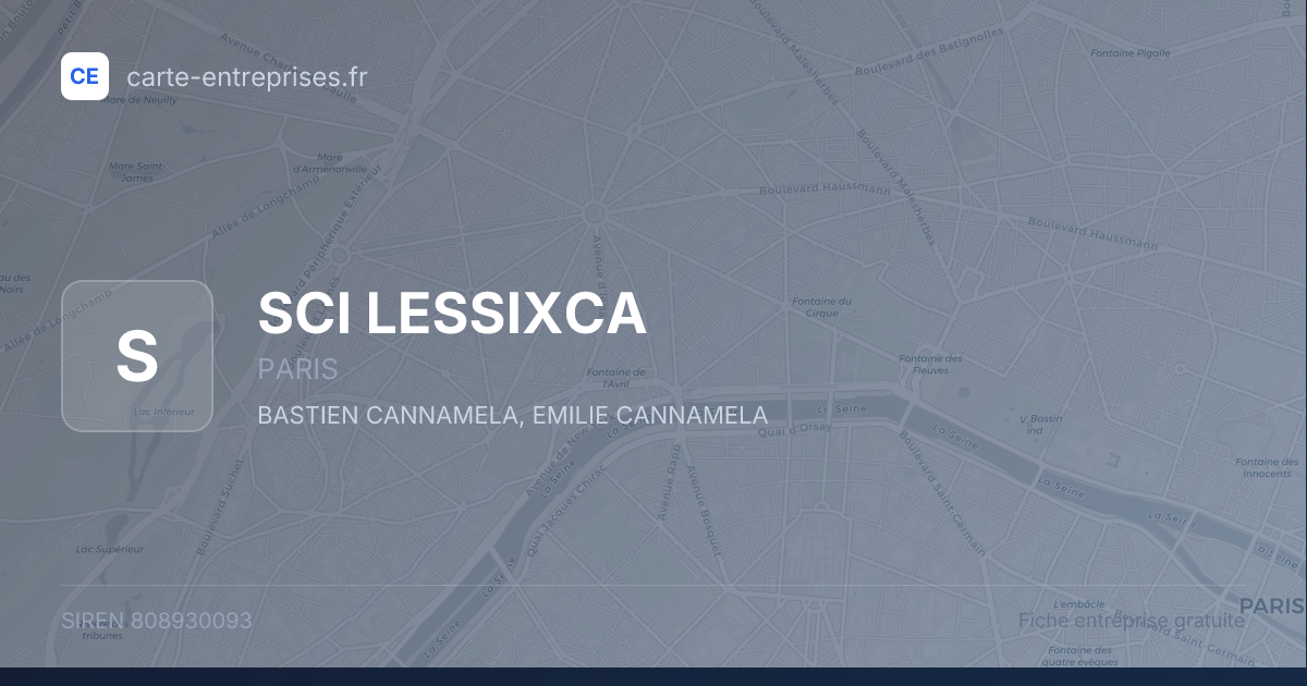 SCI LESSIXCA — 808930093 — fiche entreprise