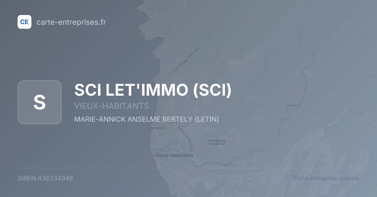 SCI LET'IMMO (SCI) — 438334948 — fiche entreprise