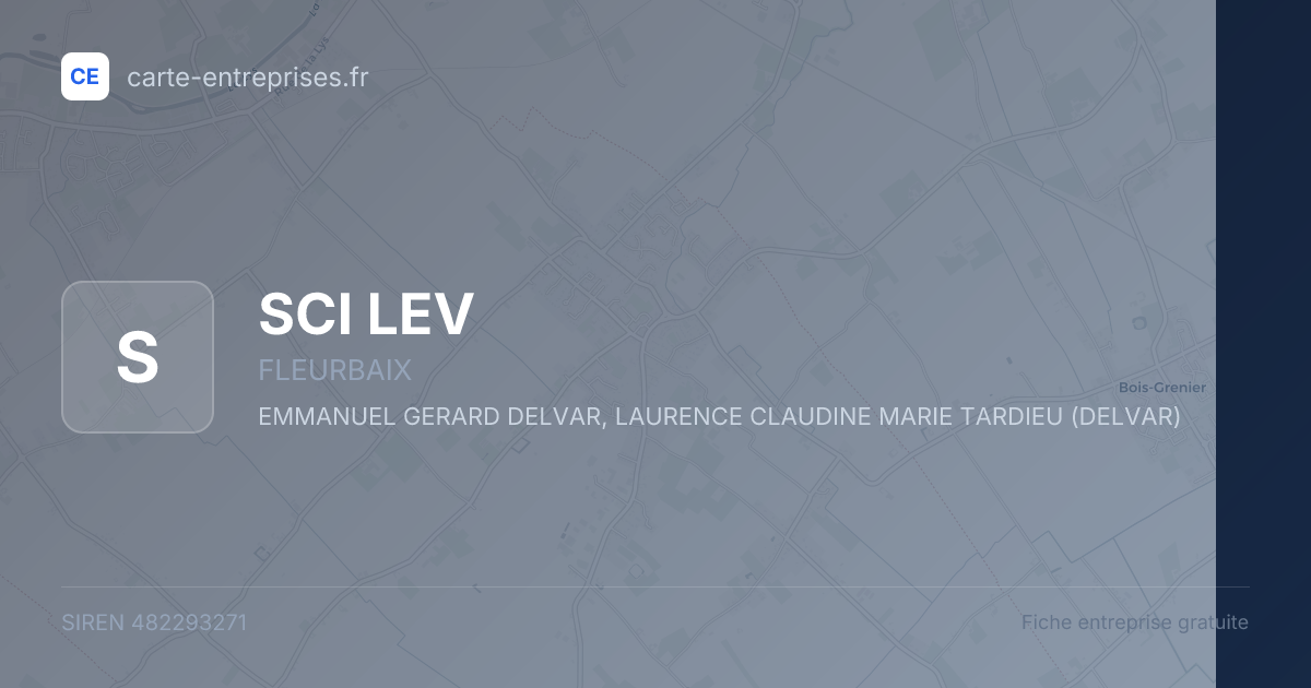 SCI LEV — 482293271 — fiche entreprise