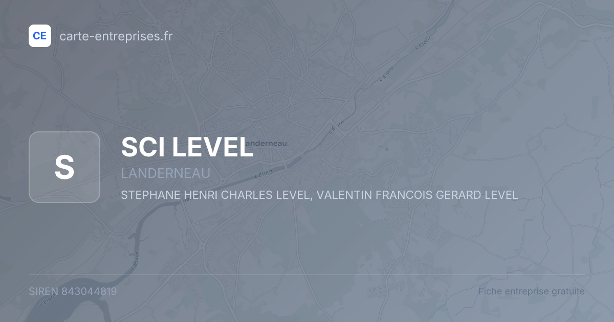 SCI LEVEL — 843044819 — fiche entreprise