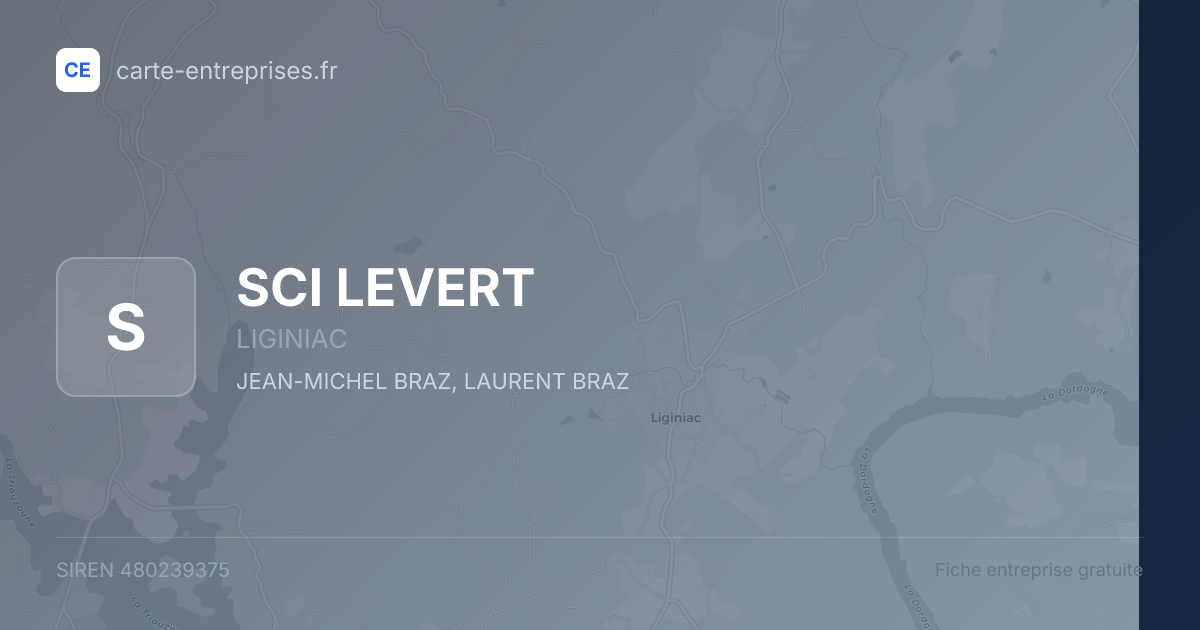 SCI LEVERT — 480239375 — fiche entreprise