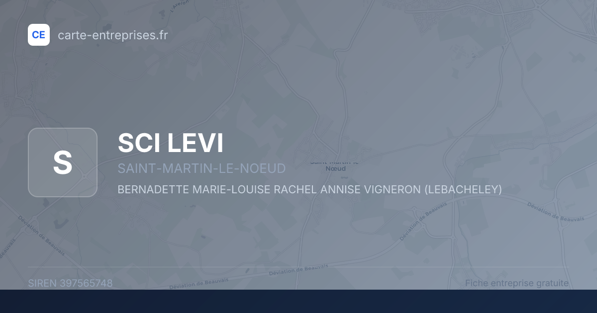 SCI LEVI — 397565748 — fiche entreprise