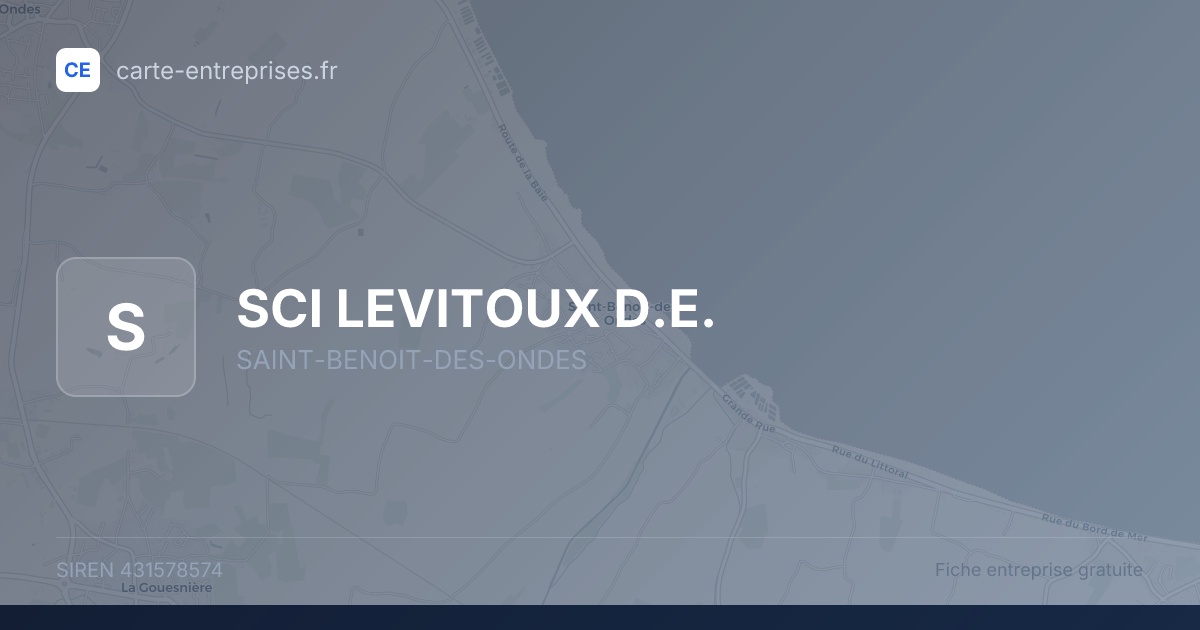 SCI LEVITOUX D.E. — 431578574 — fiche entreprise