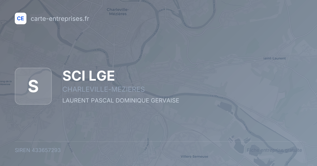 SCI LGE — 433657293 — fiche entreprise