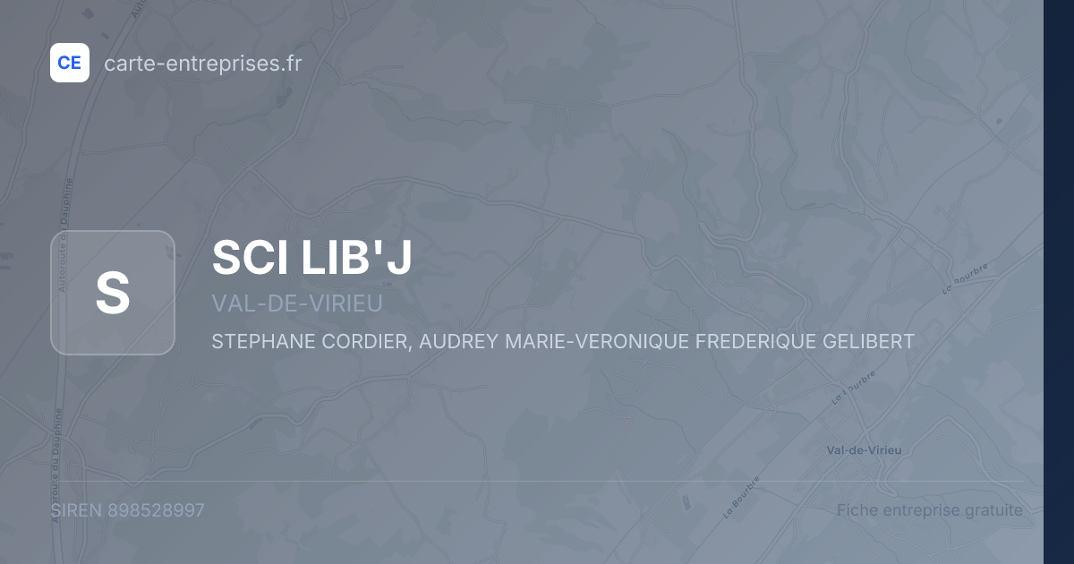 SCI LIB'J — 898528997 — fiche entreprise