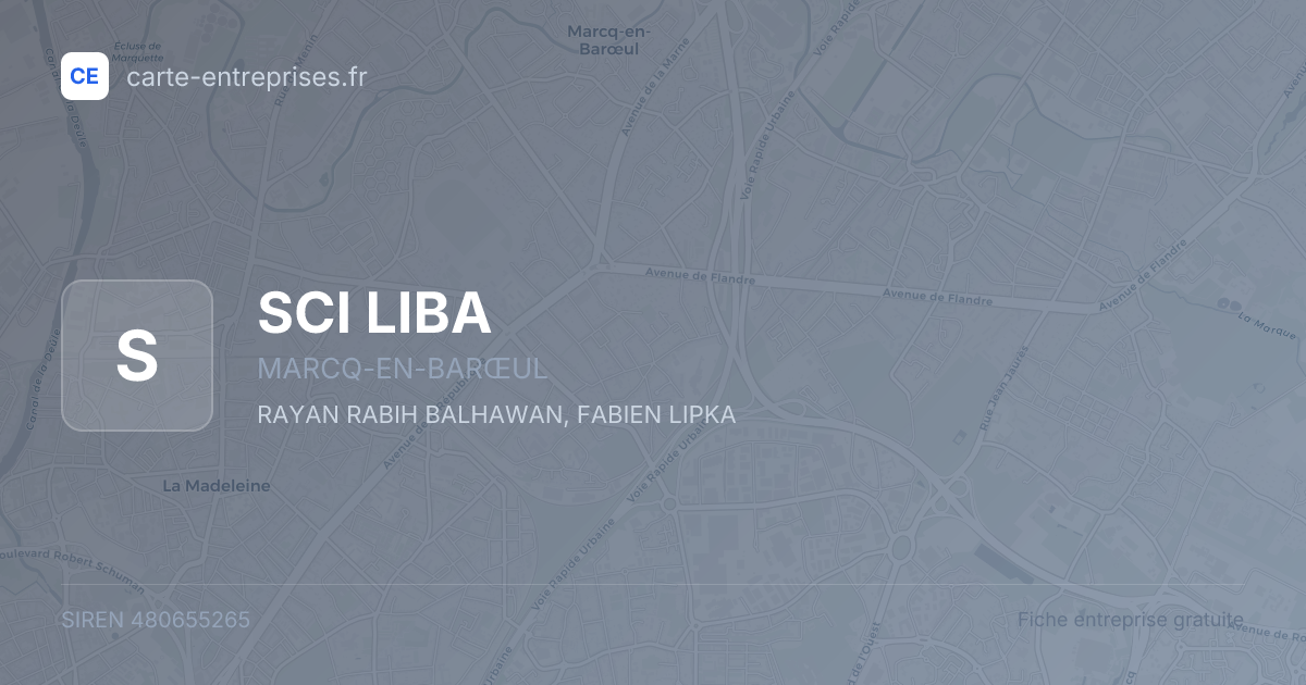 SCI LIBA — 480655265 — fiche entreprise