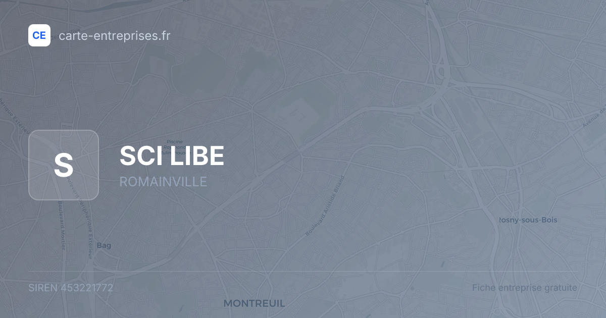 SCI LIBE — 453221772 — fiche entreprise