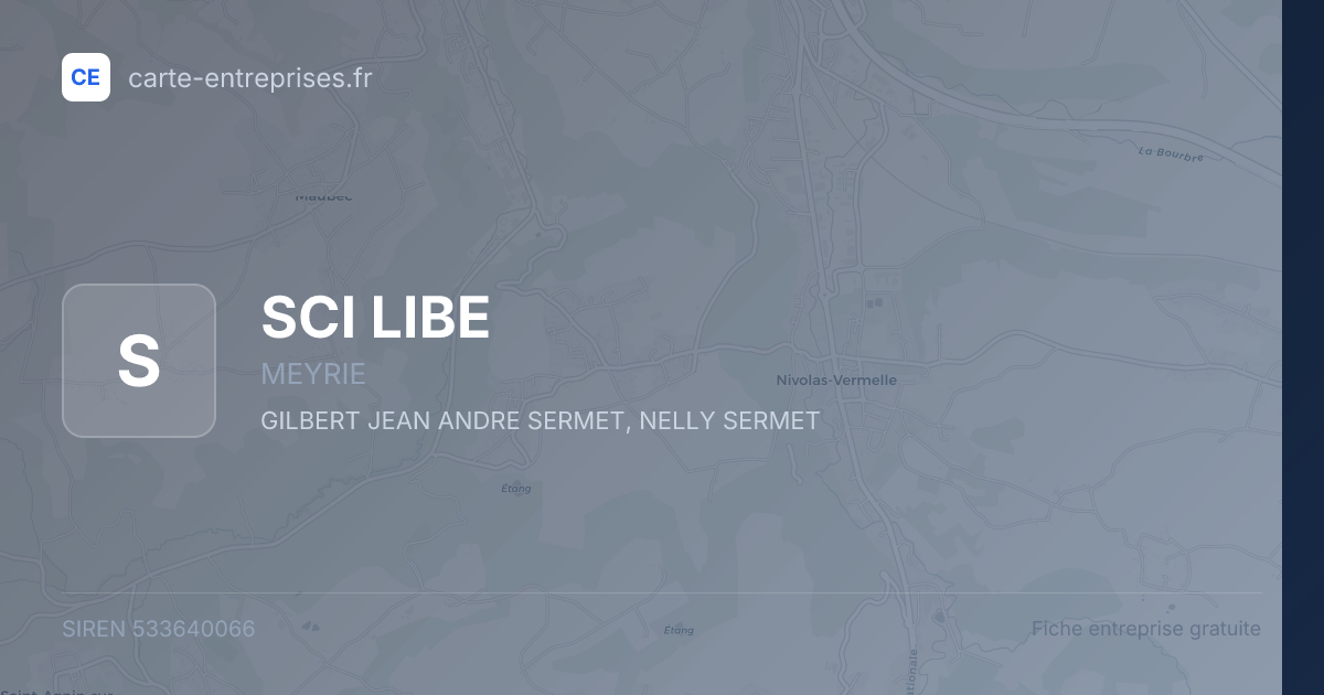 SCI LIBE — 533640066 — fiche entreprise