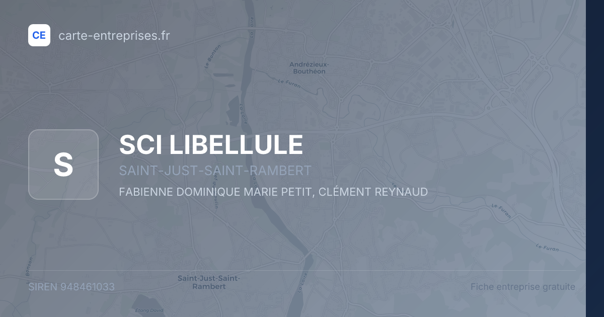 SCI LIBELLULE — 948461033 — fiche entreprise