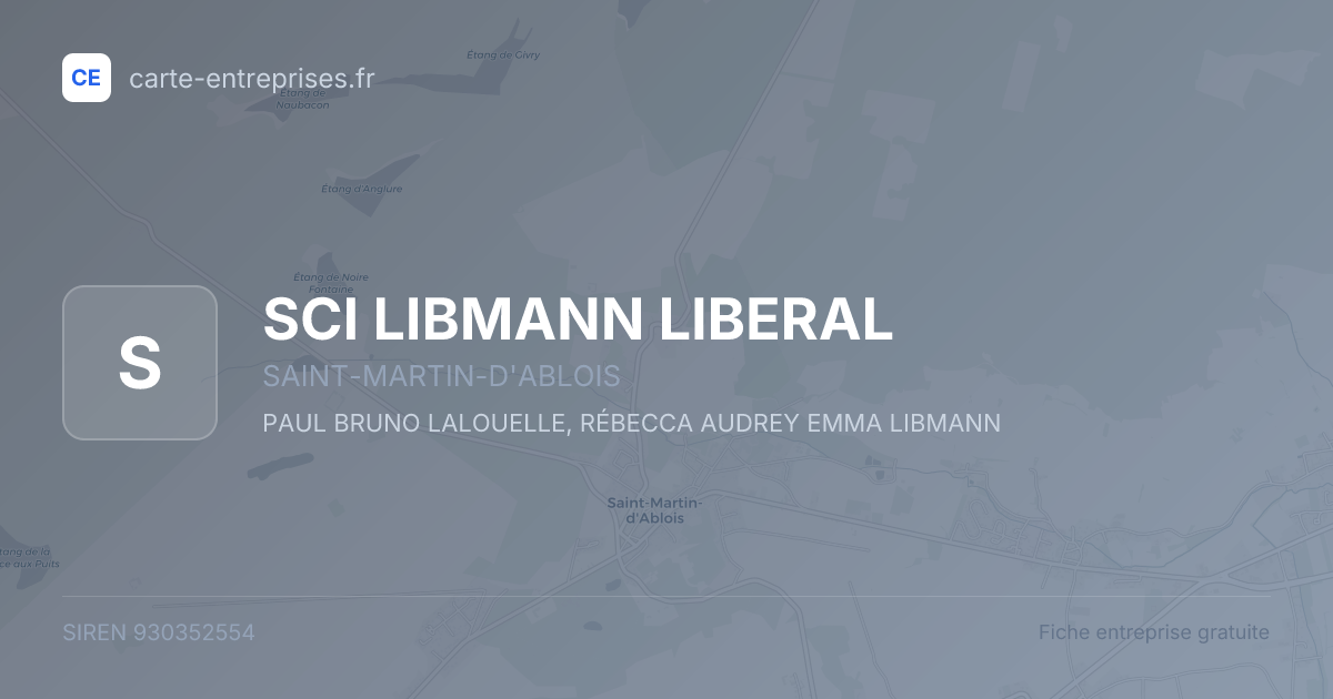 SCI LIBMANN LIBERAL — 930352554 — fiche entreprise