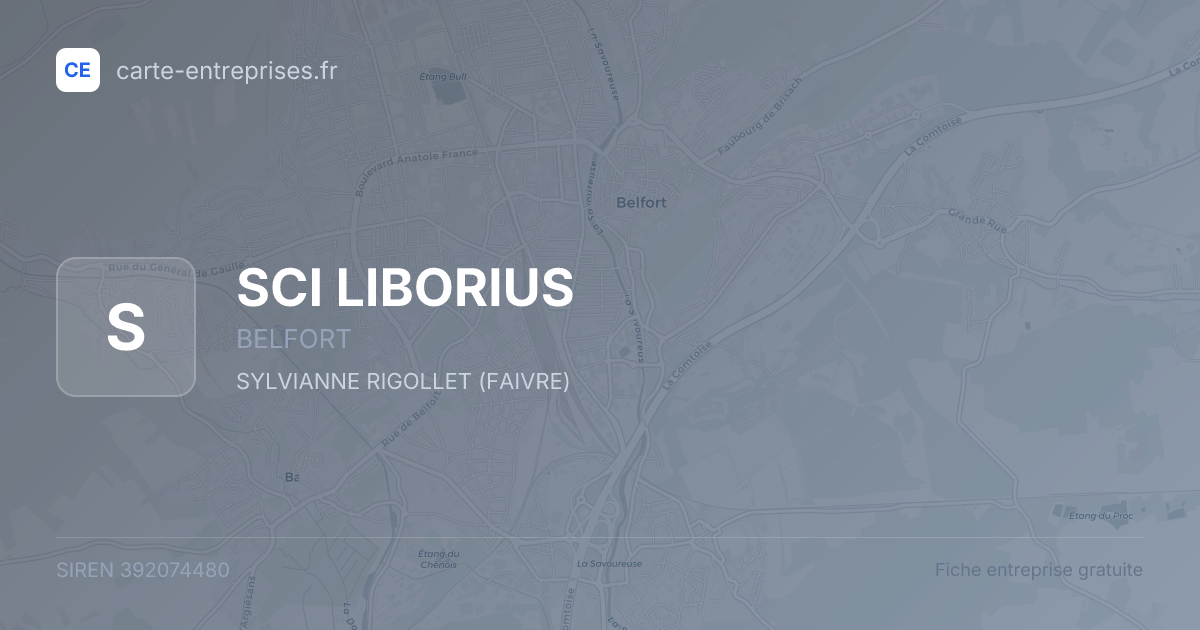 SCI LIBORIUS — 392074480 — fiche entreprise