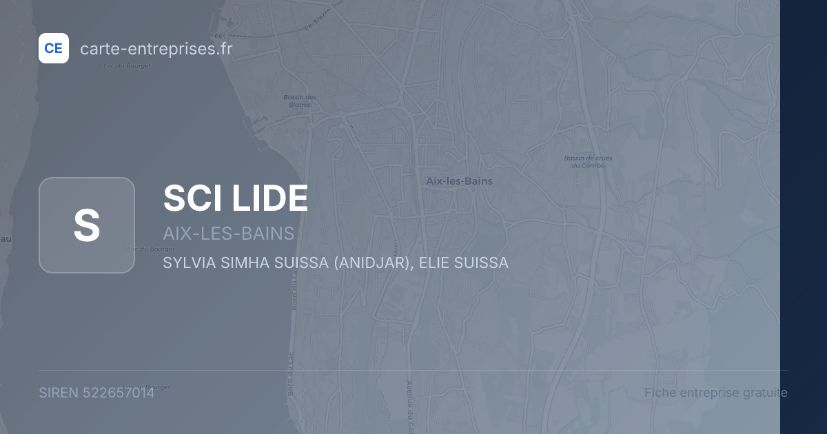 SCI LIDE — 522657014 — fiche entreprise