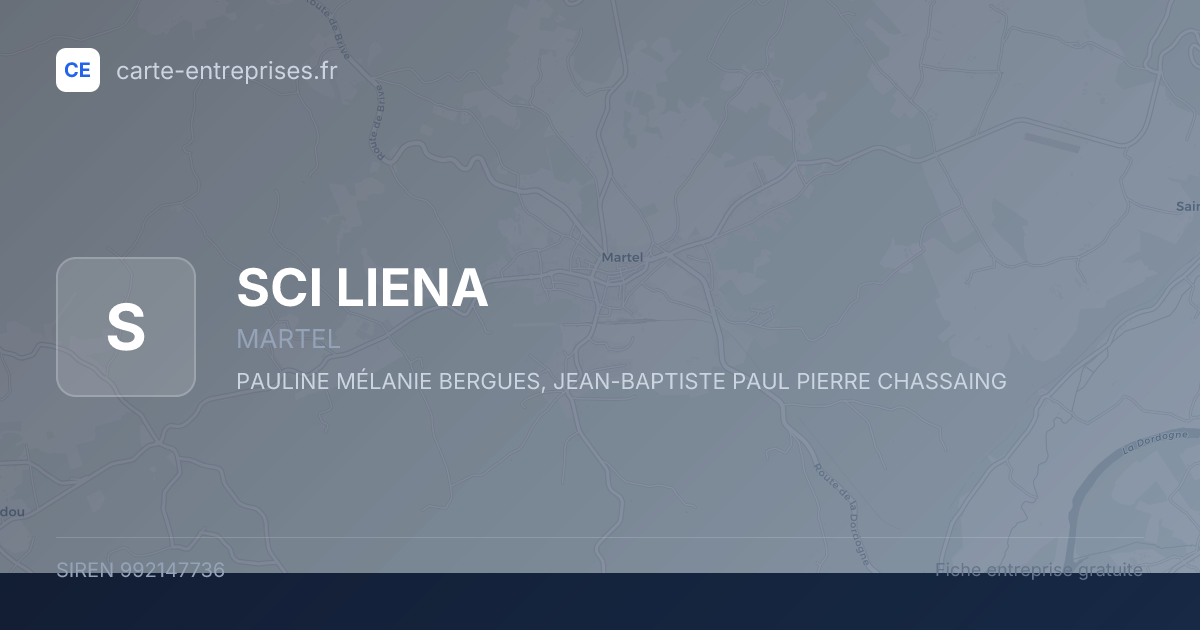 SCI LIENA — 992147736 — fiche entreprise
