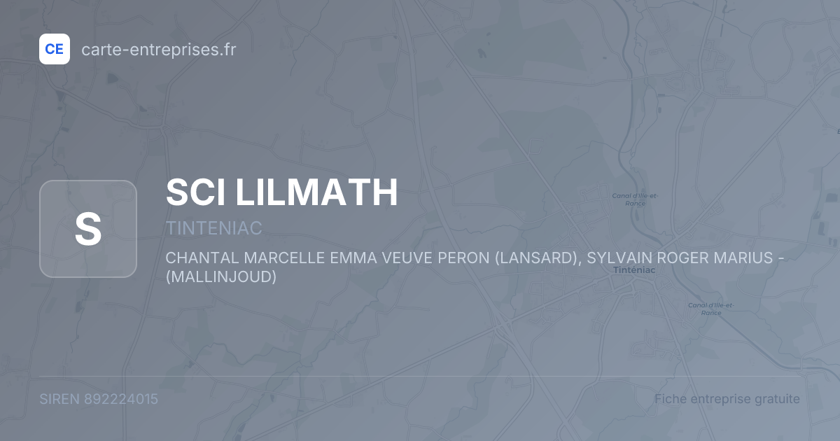 SCI LILMATH — 892224015 — fiche entreprise