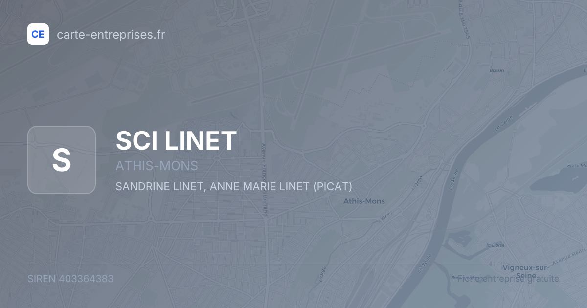 SCI LINET — 403364383 — fiche entreprise