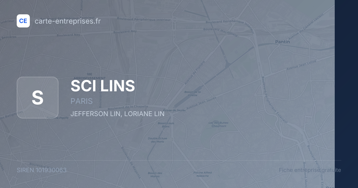 SCI LINS — 101930063 — fiche entreprise