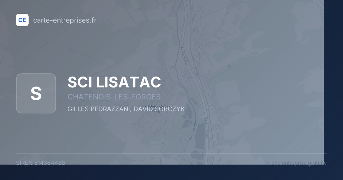 SCI LISATAC — 514364488 — fiche entreprise