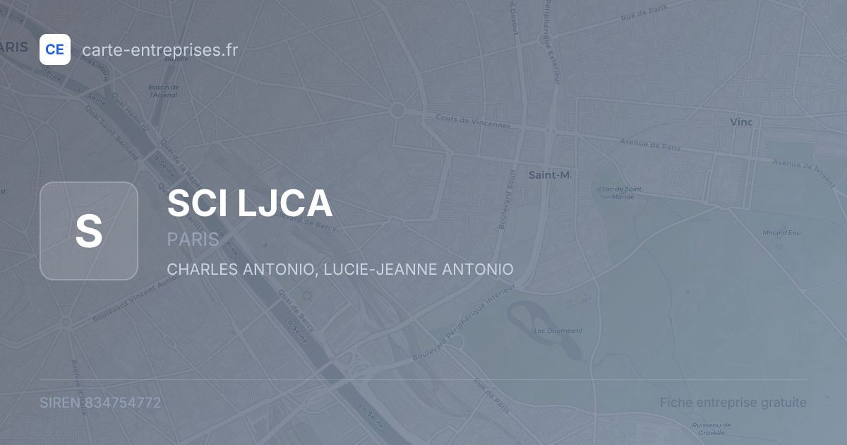 SCI LJCA — 834754772 — fiche entreprise