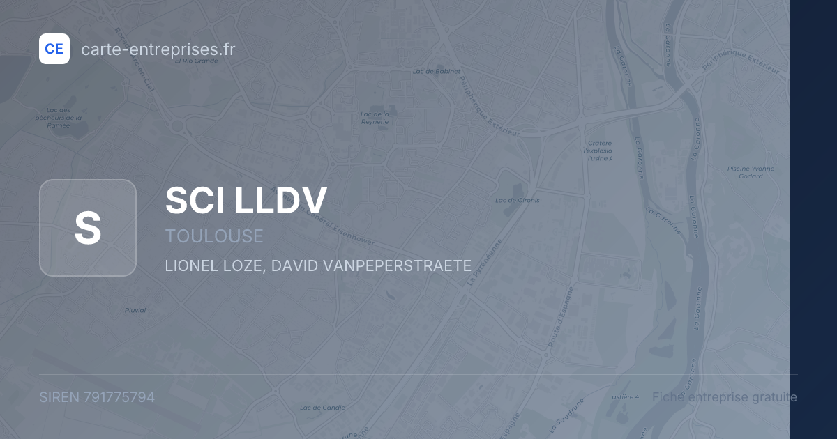 SCI LLDV — 791775794 — fiche entreprise