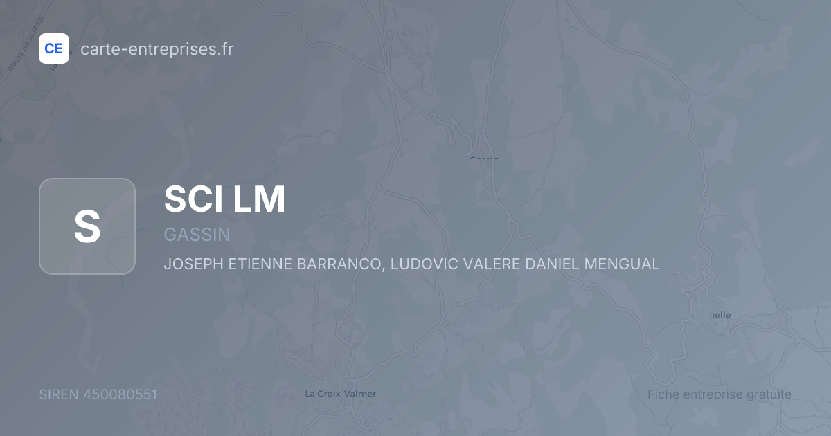 SCI LM — 450080551 — fiche entreprise