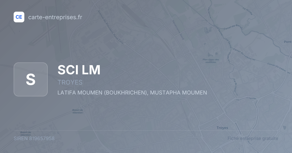 SCI LM — 819657958 — fiche entreprise