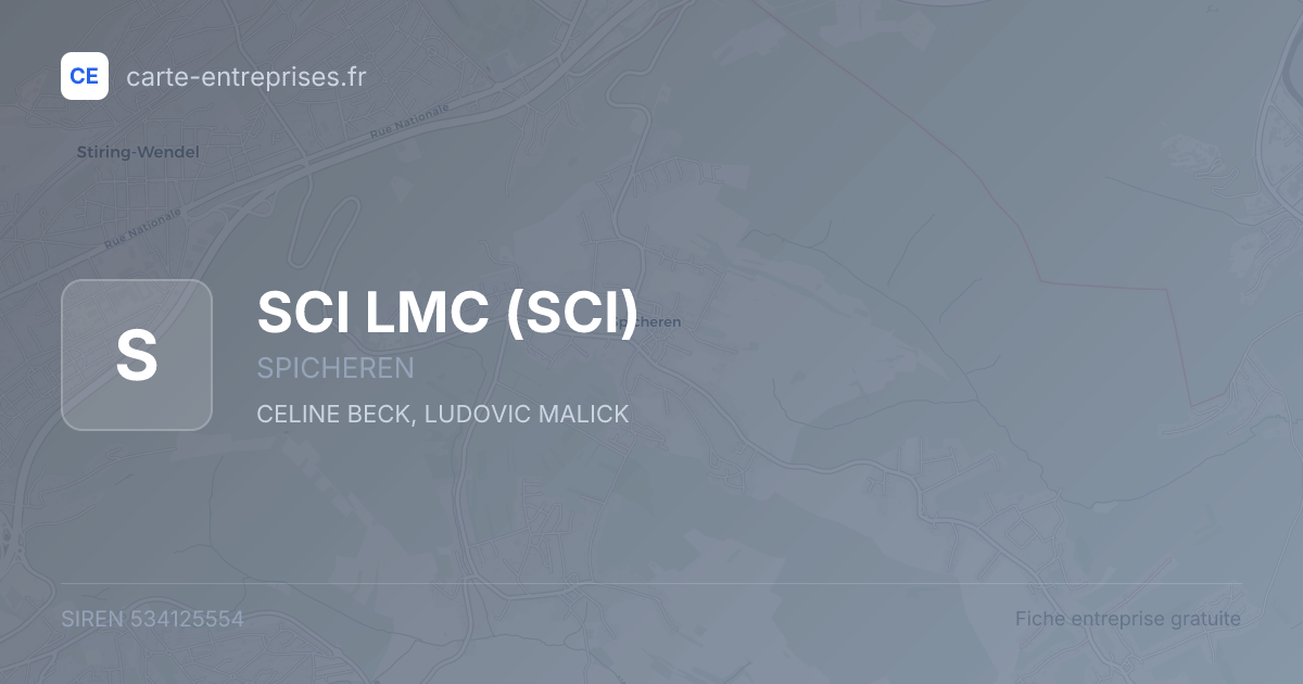 SCI LMC (SCI) — 534125554 — fiche entreprise