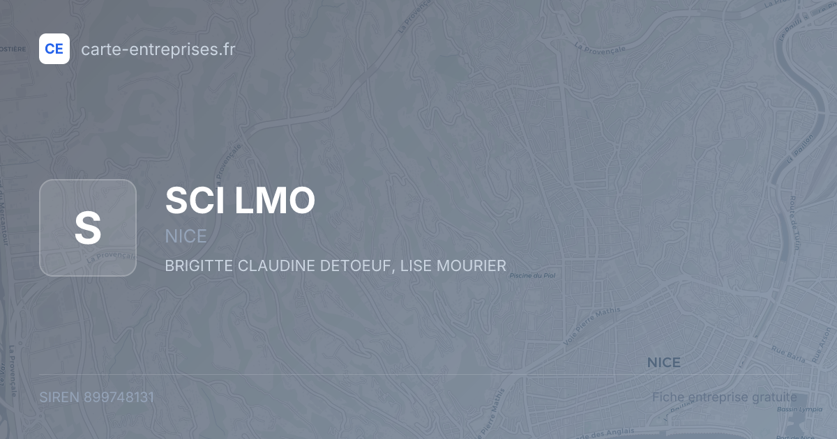 SCI LMO — 899748131 — fiche entreprise