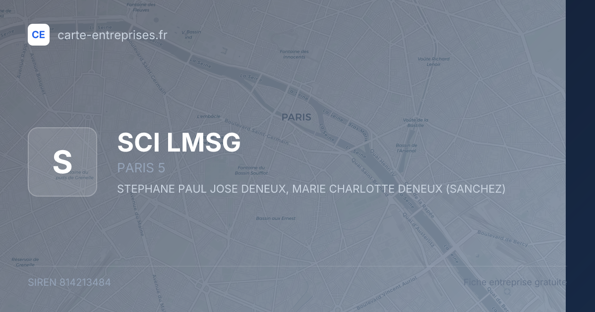 SCI LMSG — 814213484 — fiche entreprise