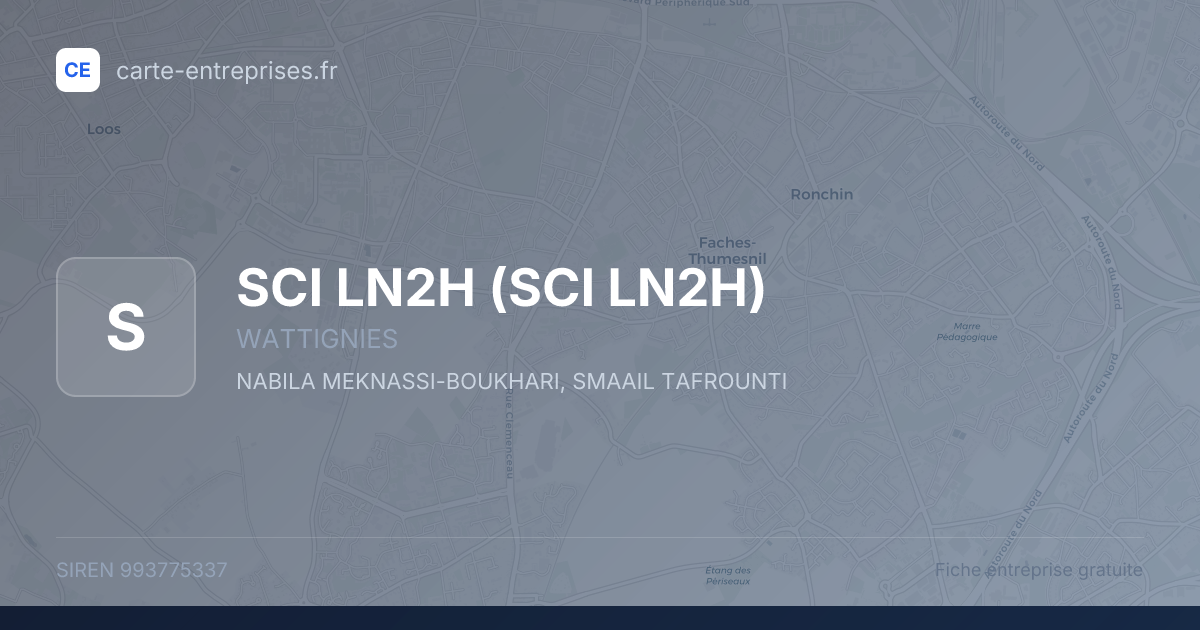 SCI LN2H — 993775337 — fiche entreprise
