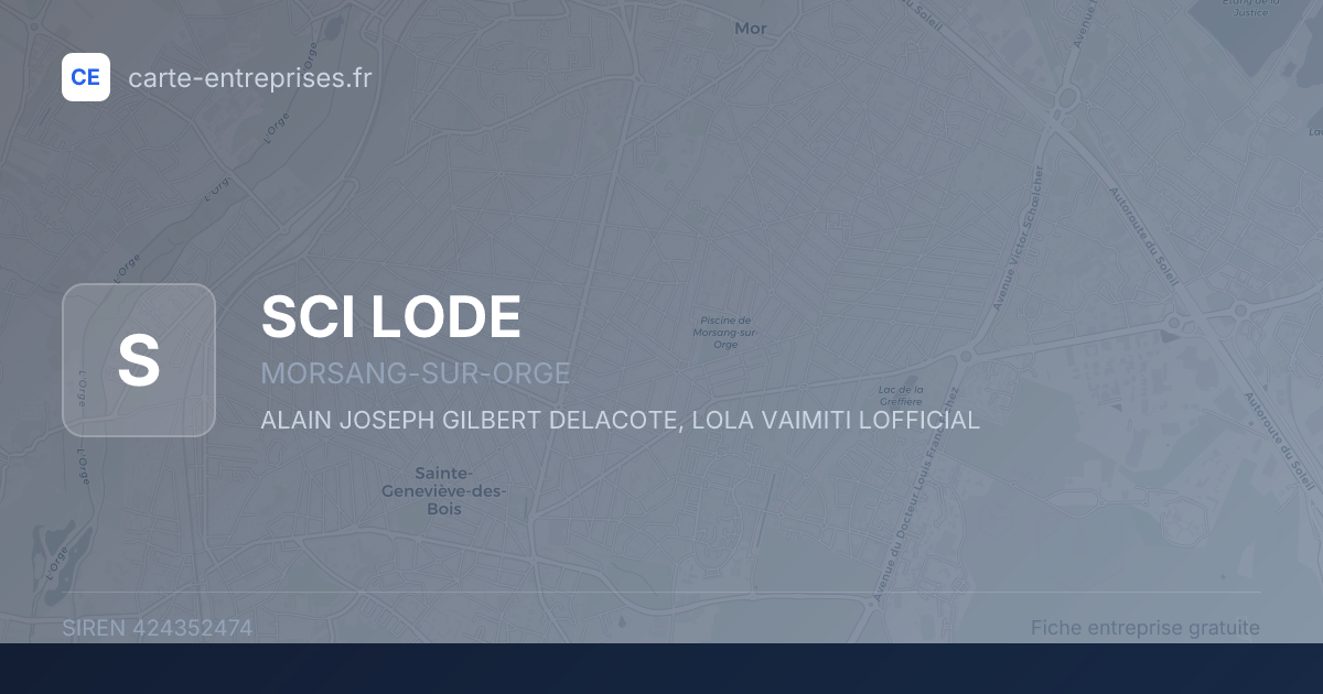 SCI LODE — 424352474 — fiche entreprise