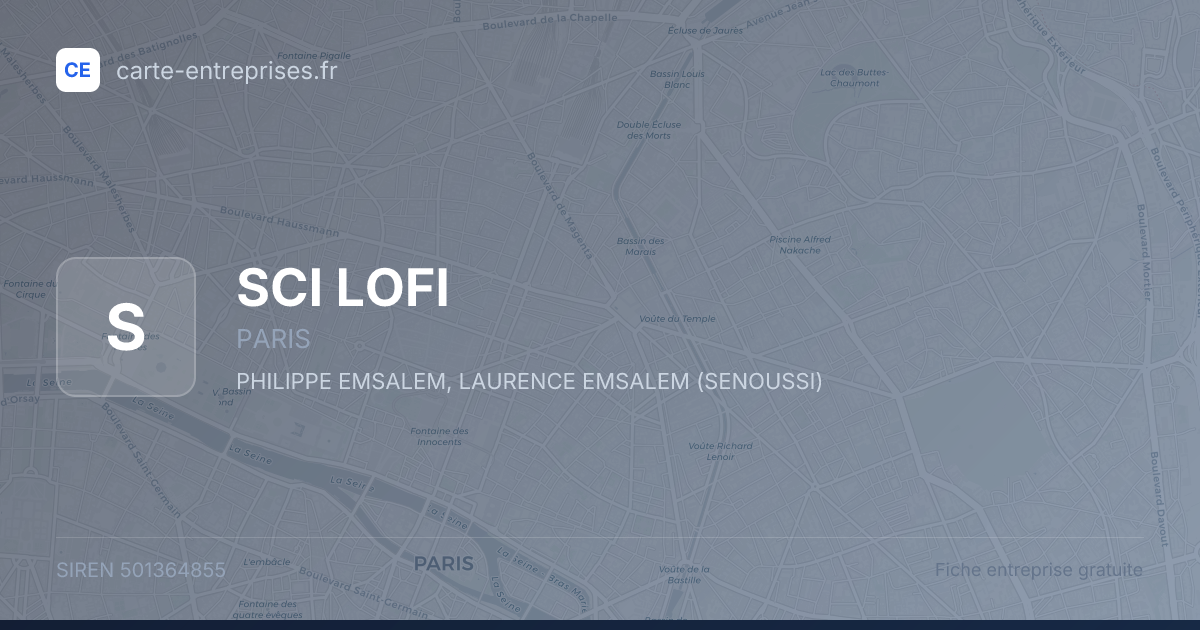 SCI LOFI — 501364855 — fiche entreprise