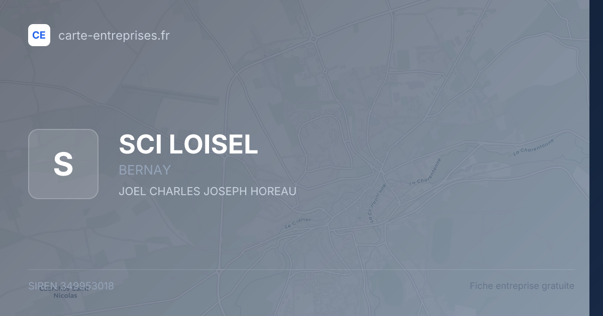 SCI LOISEL — 349953018 — fiche entreprise